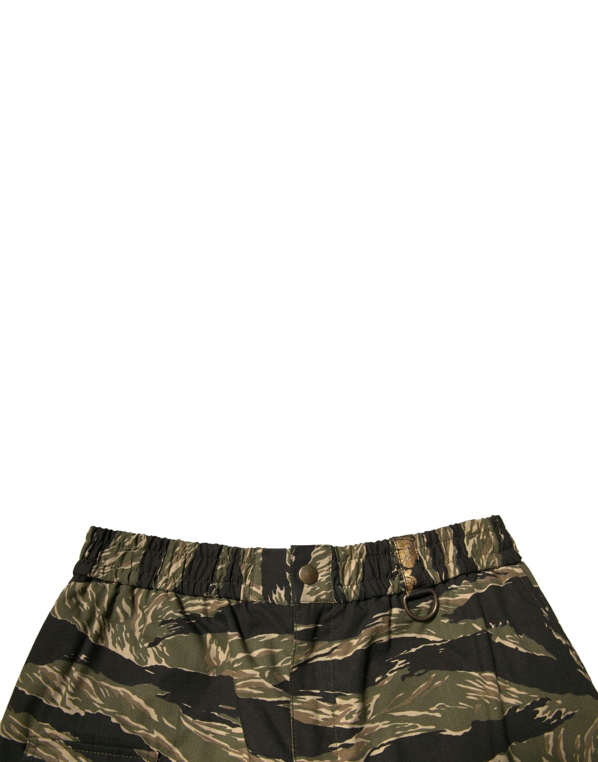 Dolce &amp; Gabbana – Bermudashorts aus Baumwolle mit Schwarz-Gold-Muster