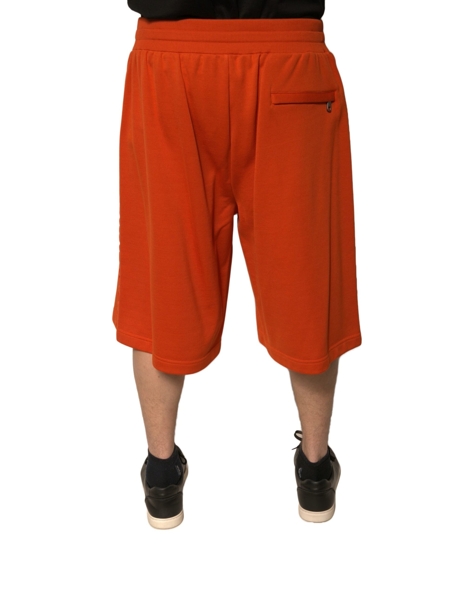 Dolce &amp; Gabbana – Orangefarbene Bermudashorts aus Baumwollmischung für Herren