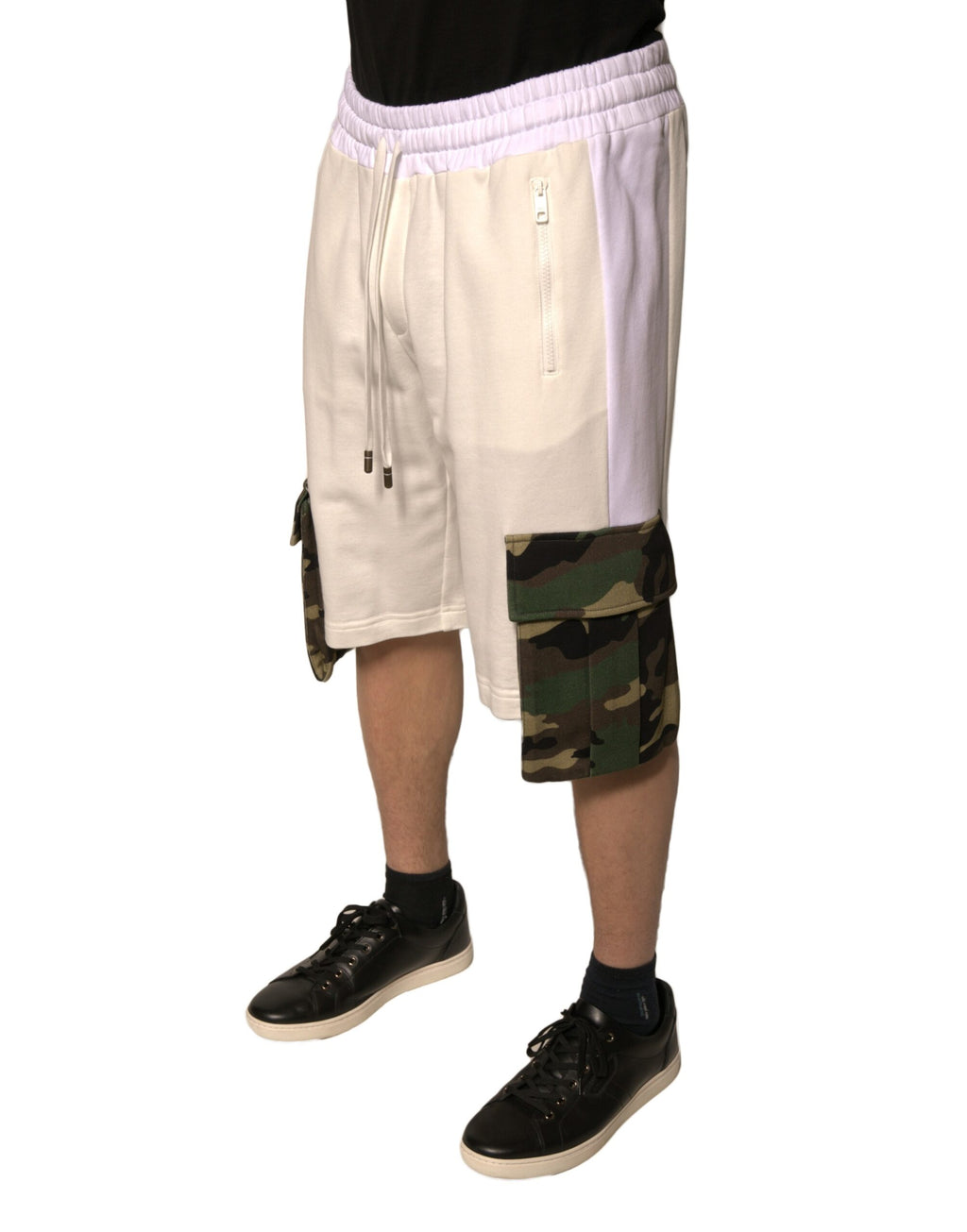 Dolce &amp; Gabbana Beige Baumwolle Herren Casual Cargo Bermuda Shorts