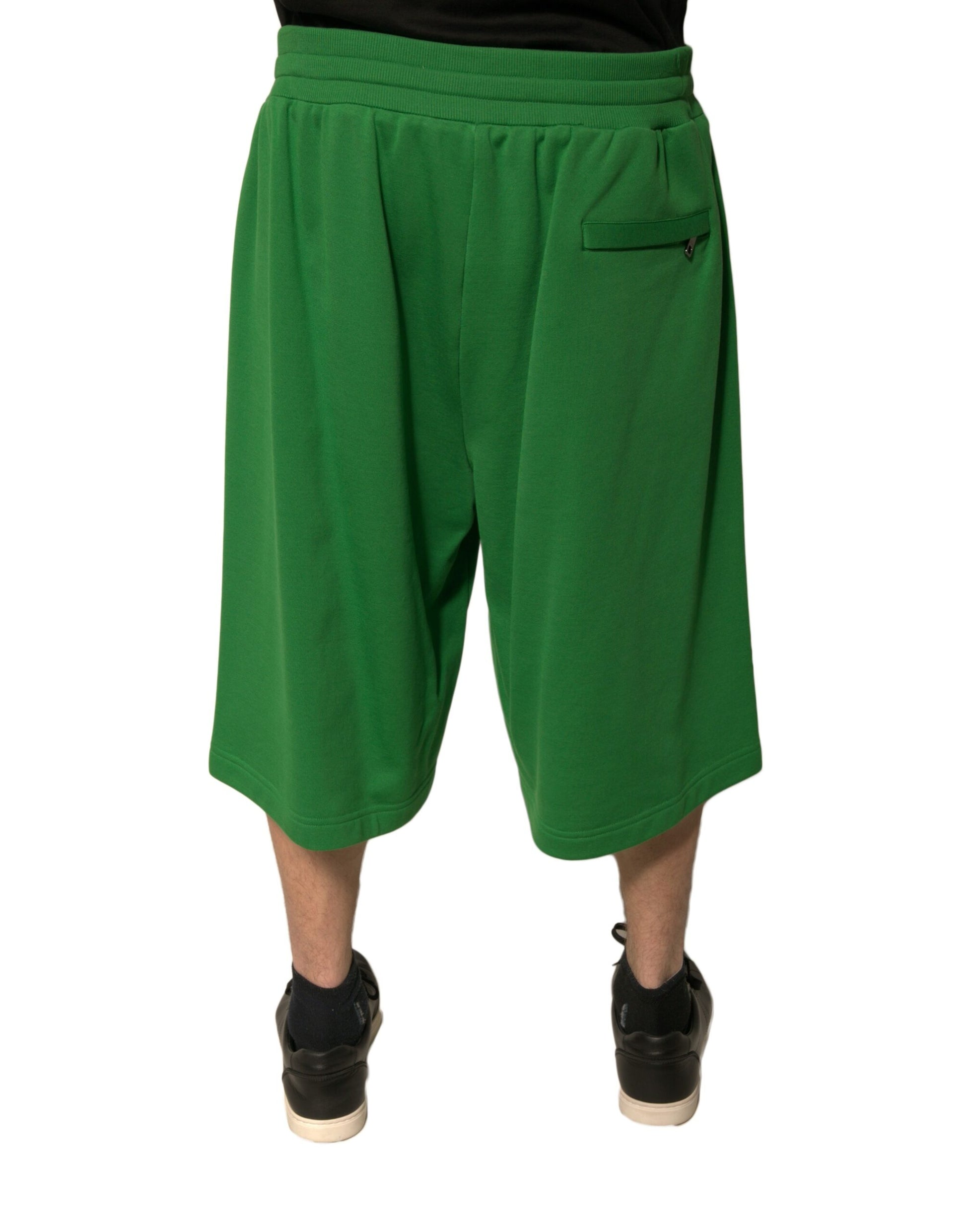 Dolce &amp; Gabbana Grüne Bermudashorts aus Baumwollmischung für Herren