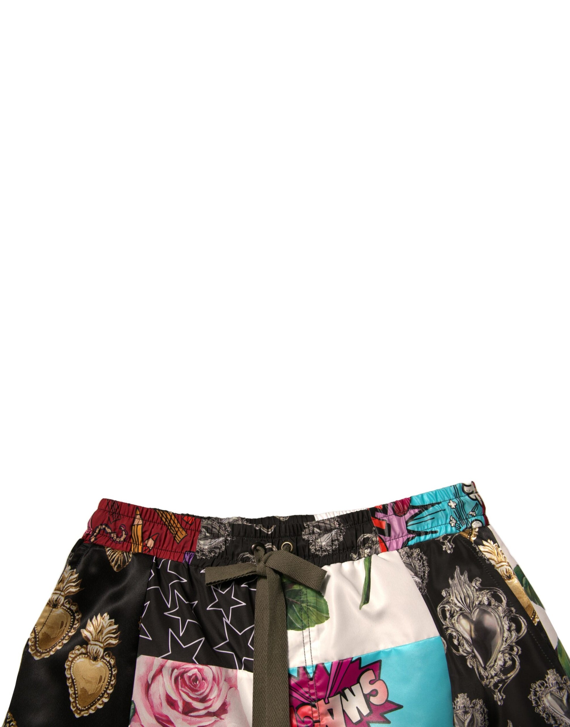 Dolce &amp; Gabbana – Mehrfarbige Cargo-Bermudashorts im Patchwork-Design