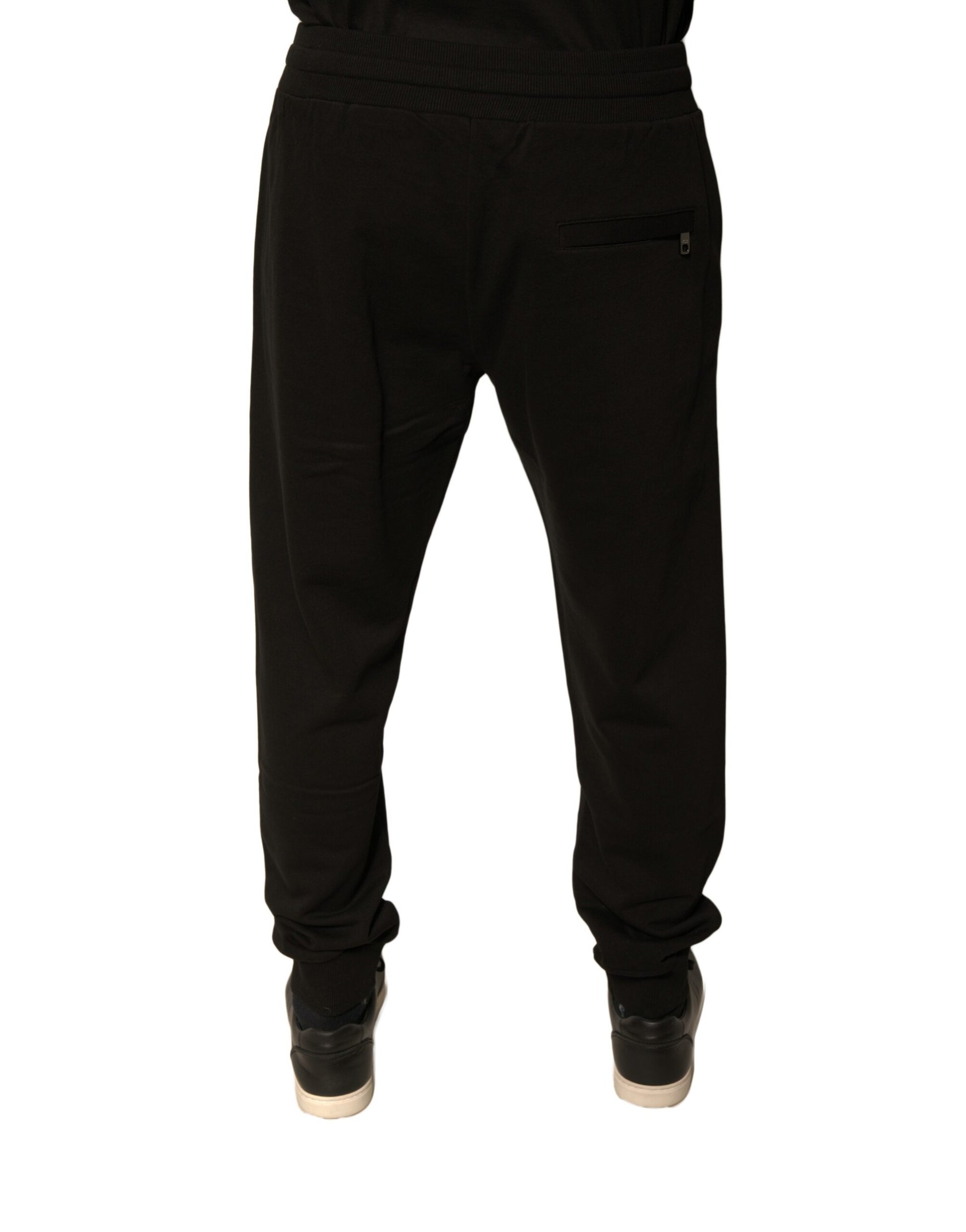 Dolce &amp; Gabbana Schwarze Jogginghose aus Baumwolle für Herren
