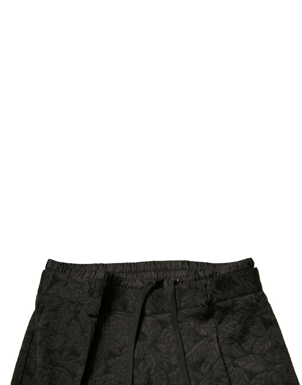 Dolce &amp; Gabbana Schwarze, schmale Anzughose aus Polyester mit Brokatmuster für Herren