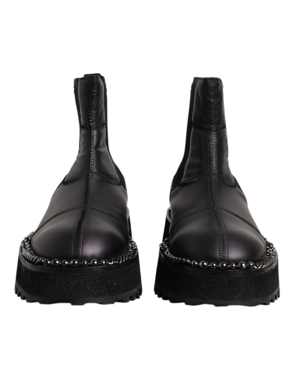 Dolce &amp; Gabbana – Schwarze Chelsea-Stiefel aus Leder