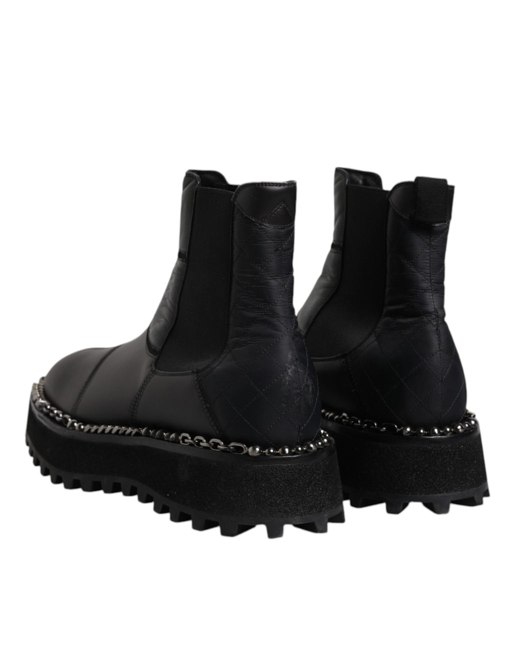 Dolce &amp; Gabbana – Schwarze Chelsea-Stiefel aus Leder