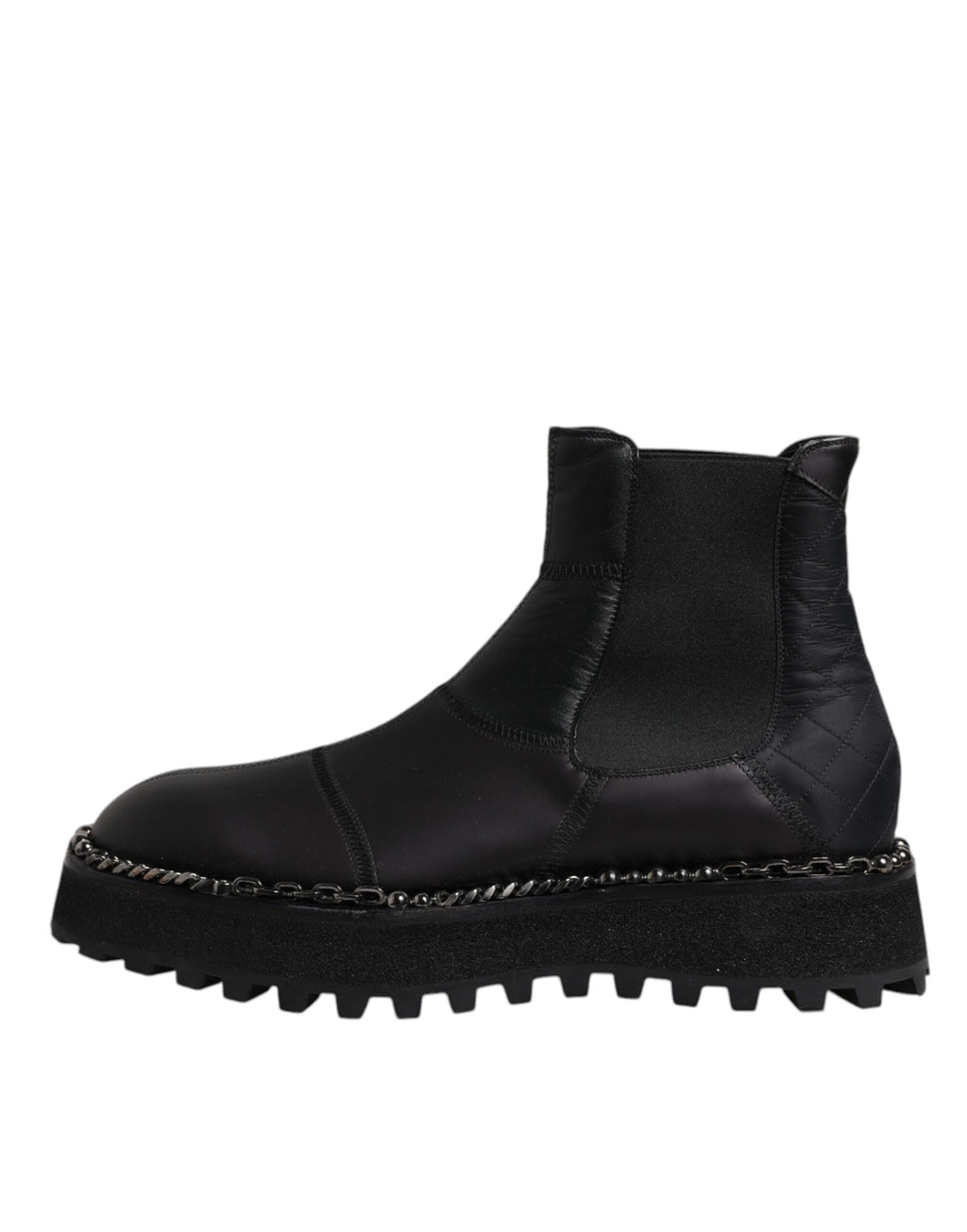 Dolce &amp; Gabbana – Schwarze Chelsea-Stiefel aus Leder