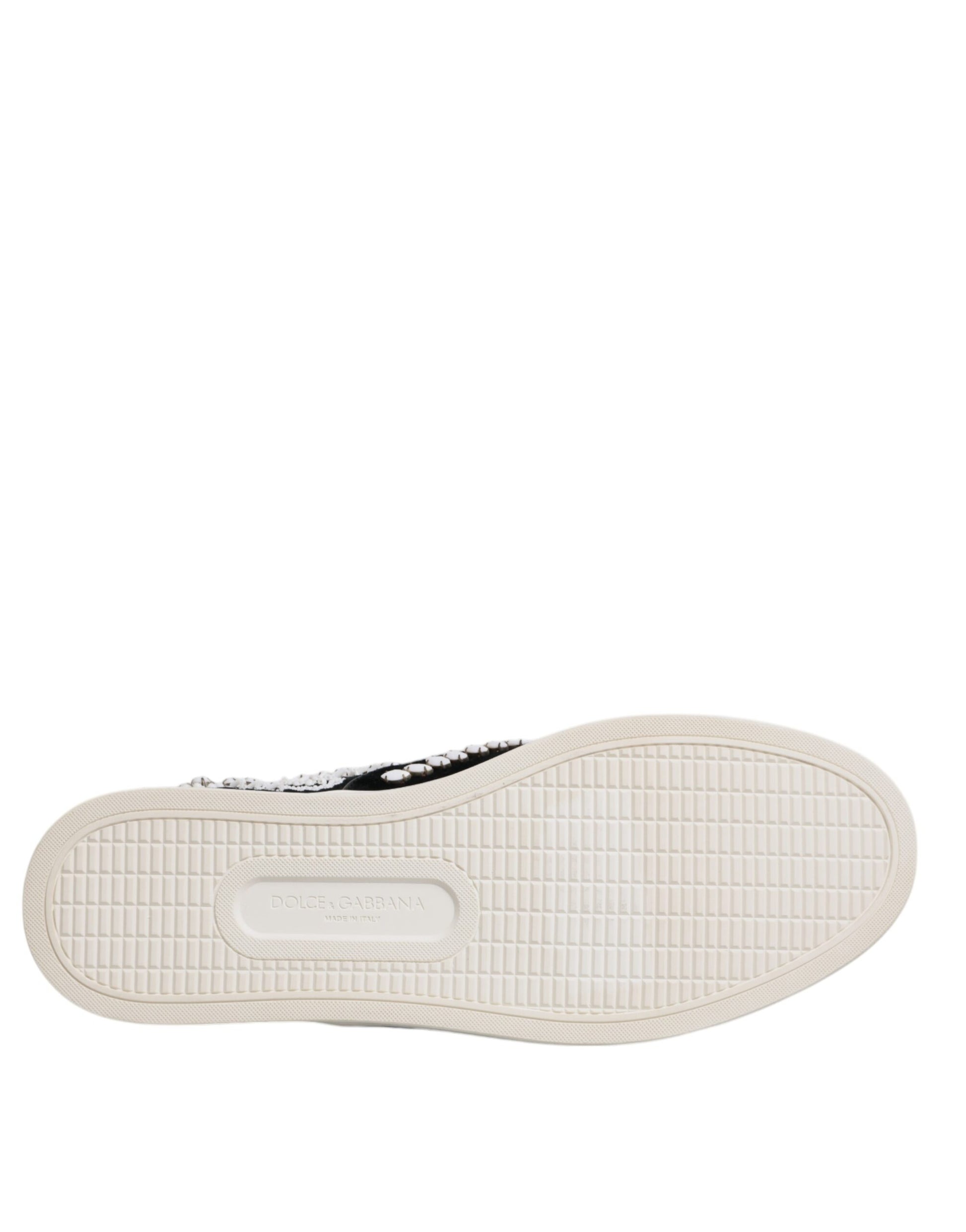 Dolce &amp; Gabbana – London – Schwarze Slipper mit Verzierung für Herren