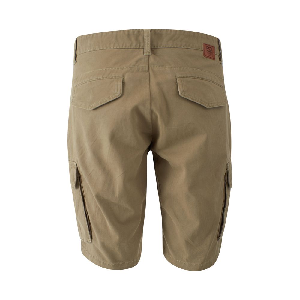 Yes Zee Beige Herren-Bermudashorts aus Baumwolle