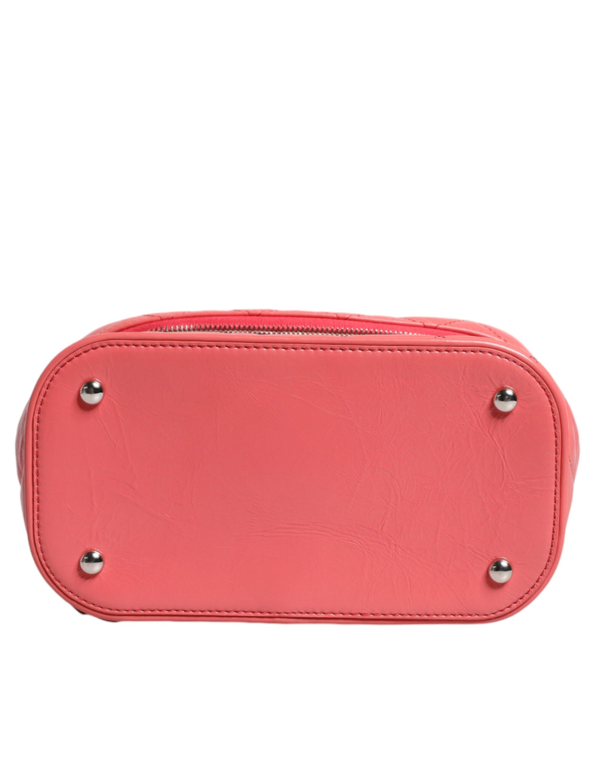Chanel Pink Vinyl Leder Rucksack Handtasche Tasche