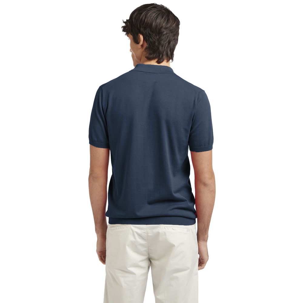AT.P.CO Poloshirt aus blauer Baumwolle