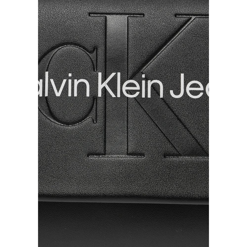 Calvin Klein Jeans Handtasche aus Kunstleder in Schwarz und Weiß