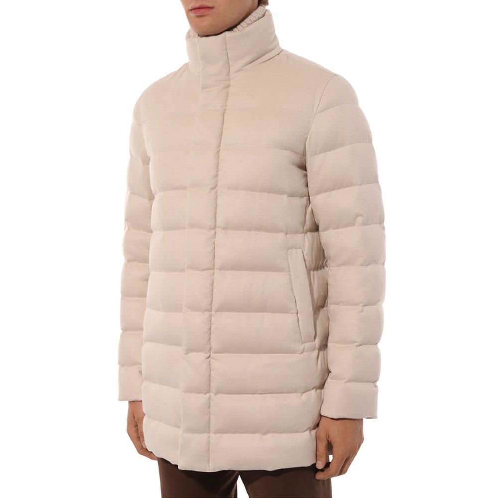Beige Seidenjacke von Herno