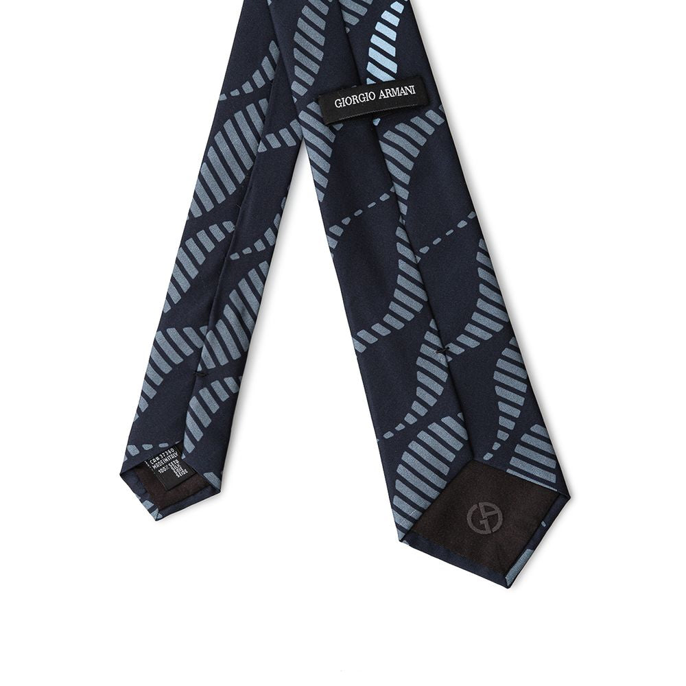 Giorgio Armani Blaue Seidenkrawatten und Fliegen