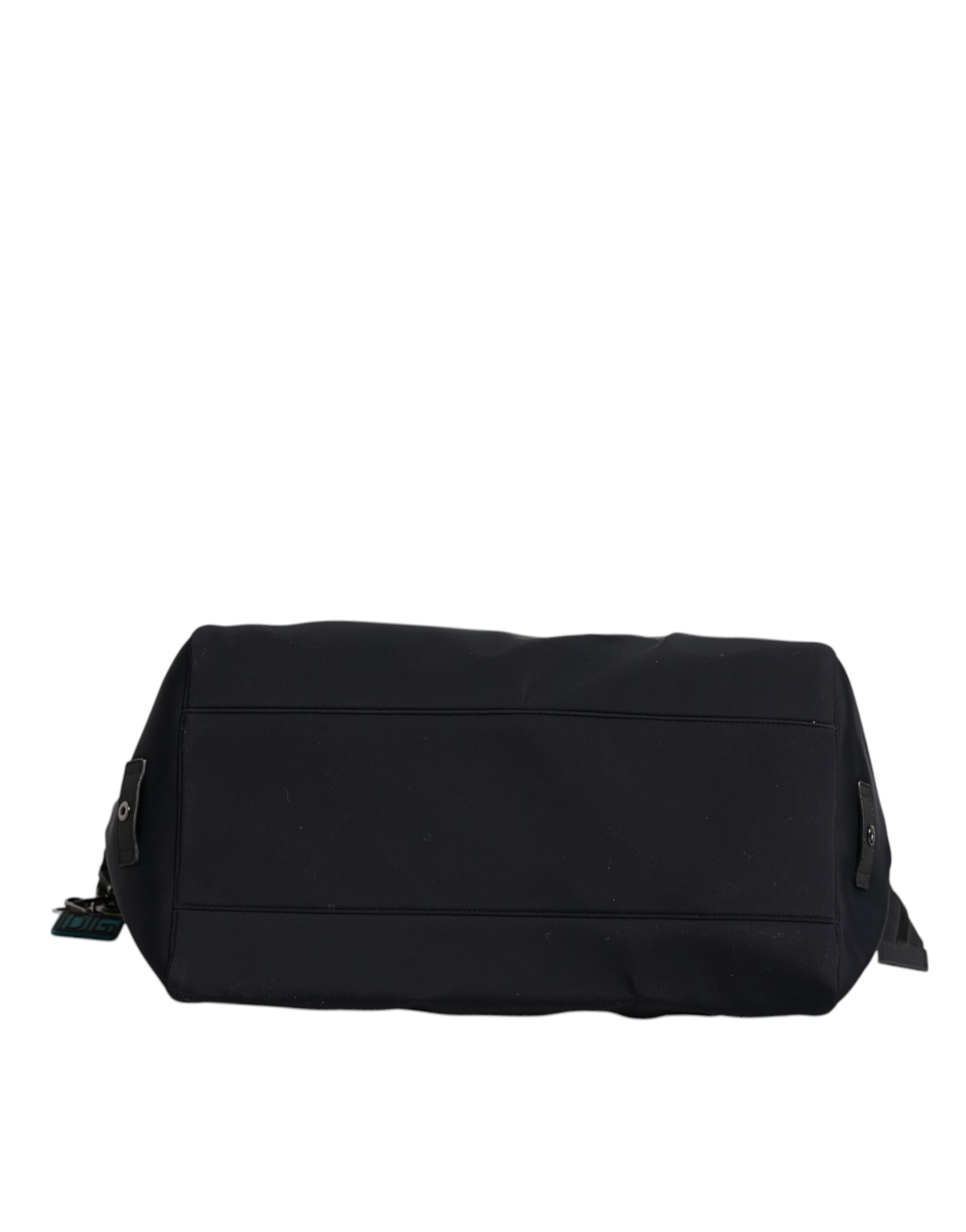 Dolce &amp; Gabbana – Schwarze Einkaufstasche aus Canvas mit DG-Logo-Print