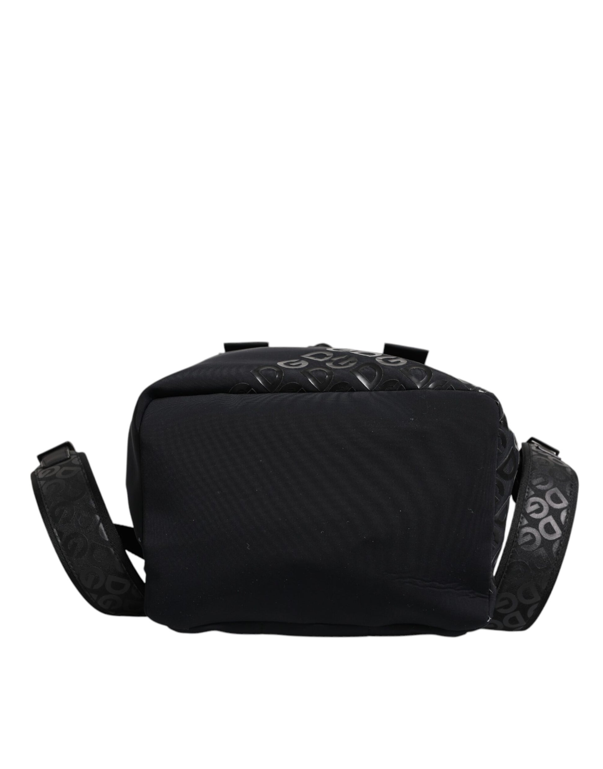 Dolce &amp; Gabbana – Schulrucksack aus Neopren und Nylon mit DG-Logo, Schwarz