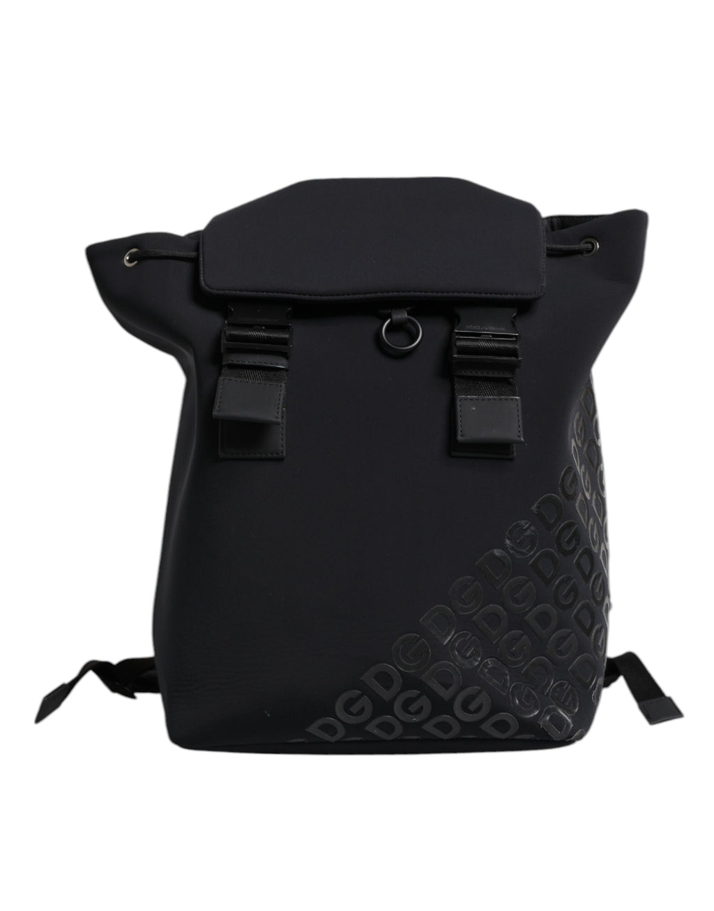 Dolce &amp; Gabbana – Schulrucksack aus Neopren und Nylon mit DG-Logo, Schwarz