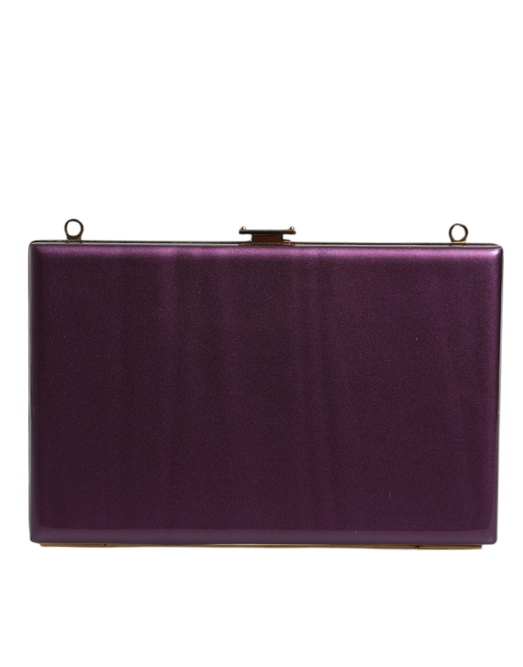 Dolce &amp; Gabbana Lila Leder Clutch Abend Umhängetasche