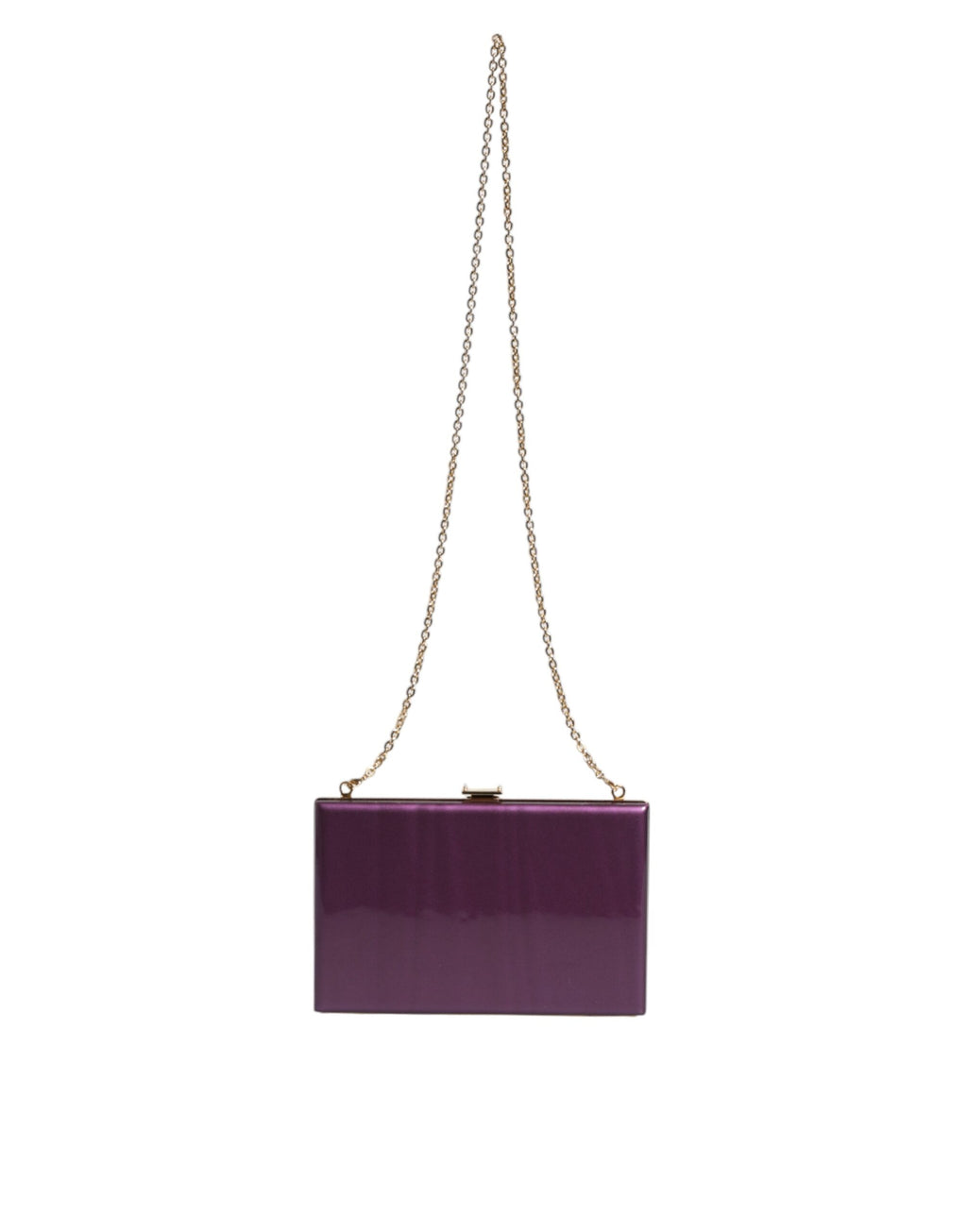 Dolce &amp; Gabbana Lila Leder Clutch Abend Umhängetasche
