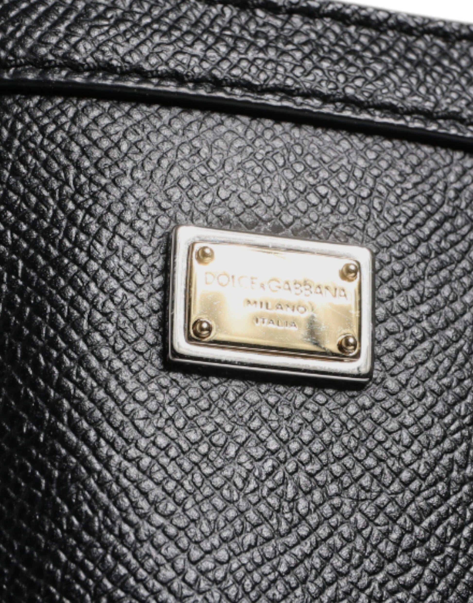 Dolce &amp; Gabbana – Einkaufstasche „Miss Escape“ aus schwarzem Leder