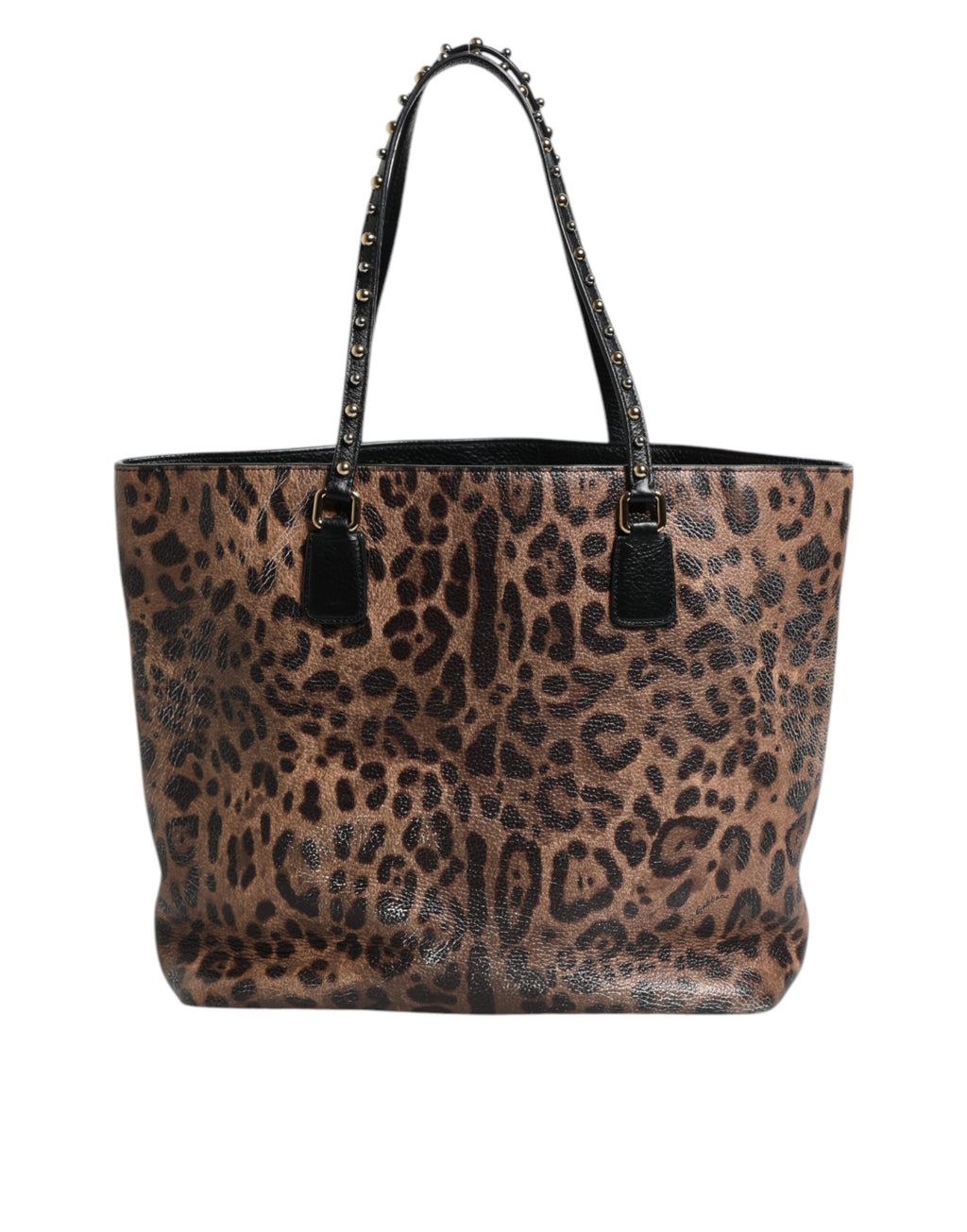Dolce &amp; Gabbana Schultertasche aus Kalbsleder mit Leopardenmuster in Braun und Schwarz