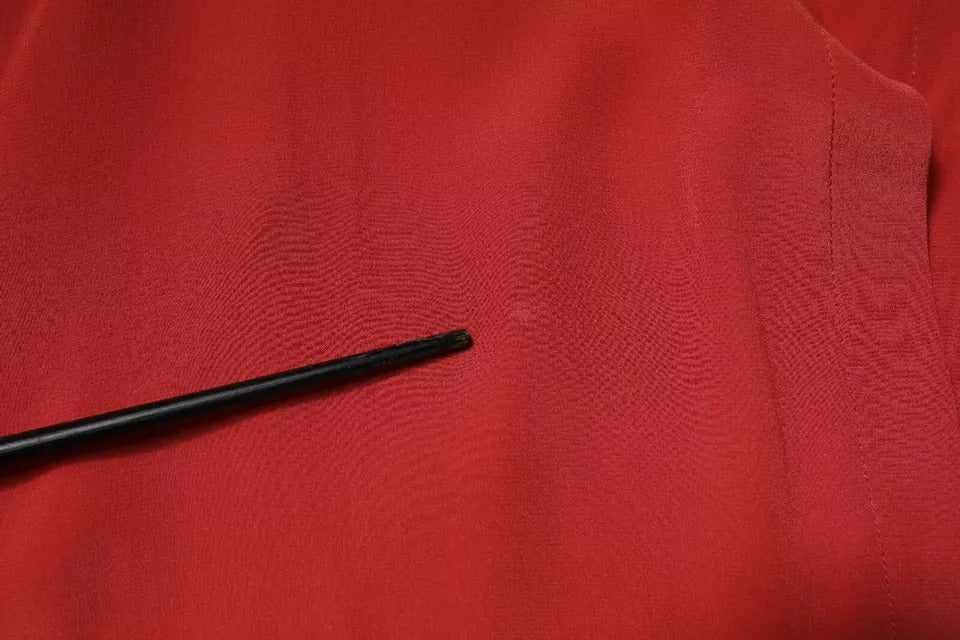 Peserico – Rotes, langärmliges Bleistiftkleid mit Kordelzug in der Taille