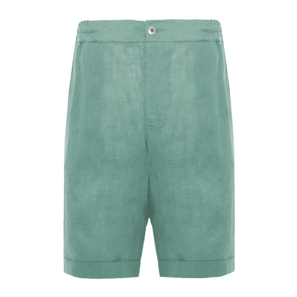 Alpha Studio – Grüne Leinenshorts