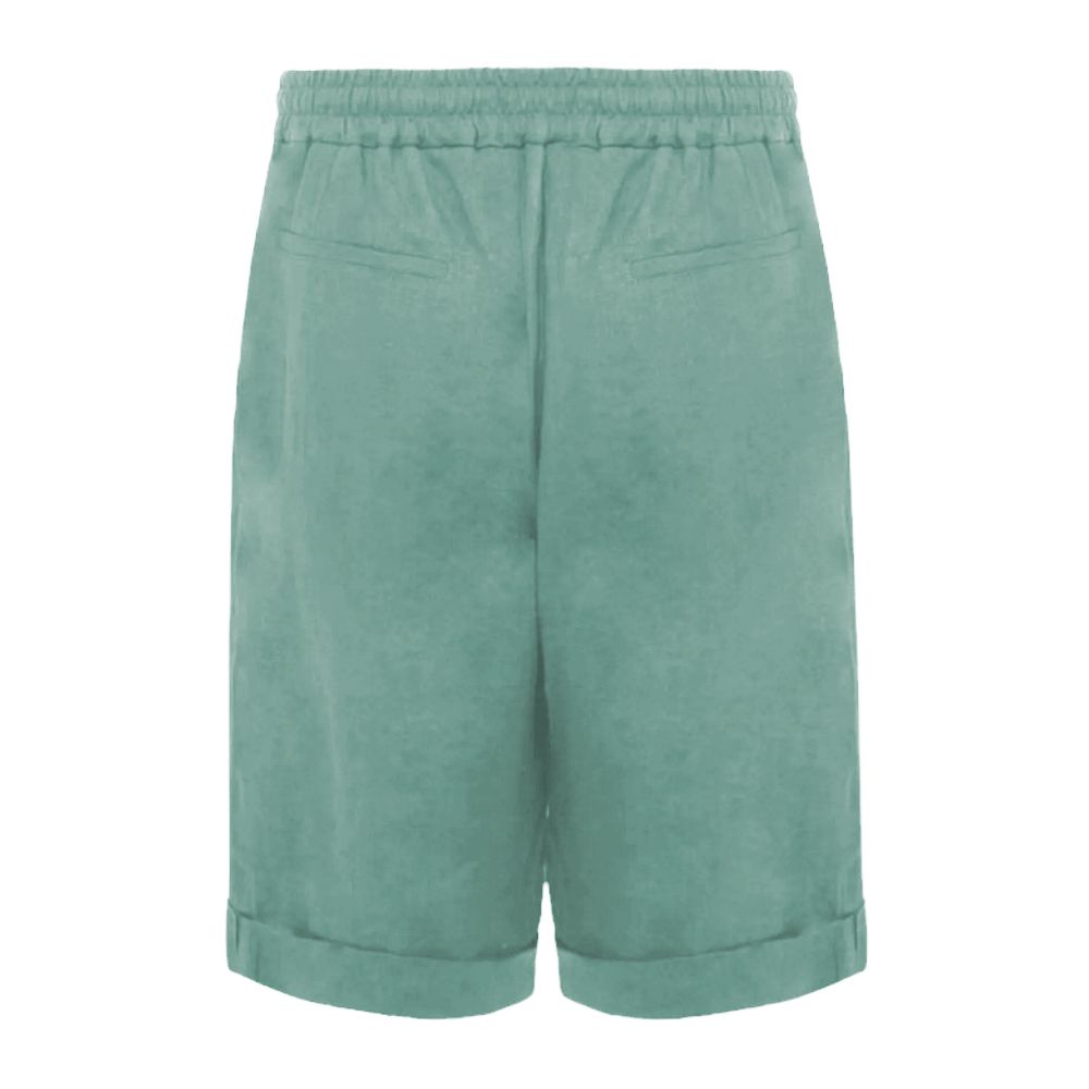 Alpha Studio – Grüne Leinenshorts