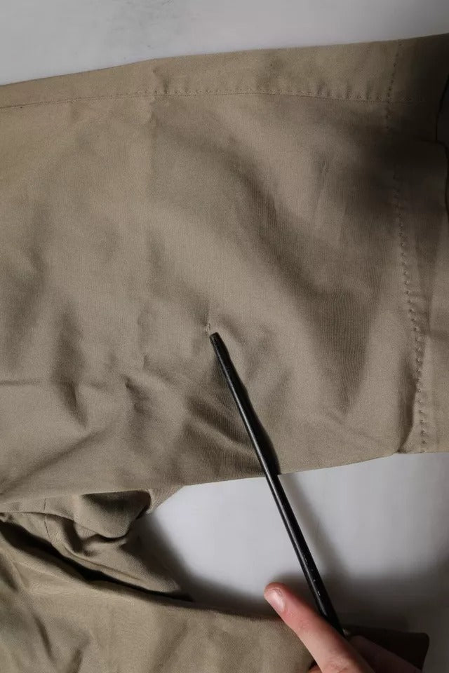Dolce &amp; Gabbana – Lässige Chino-Shorts aus Baumwollstretch in Dunkelkhaki