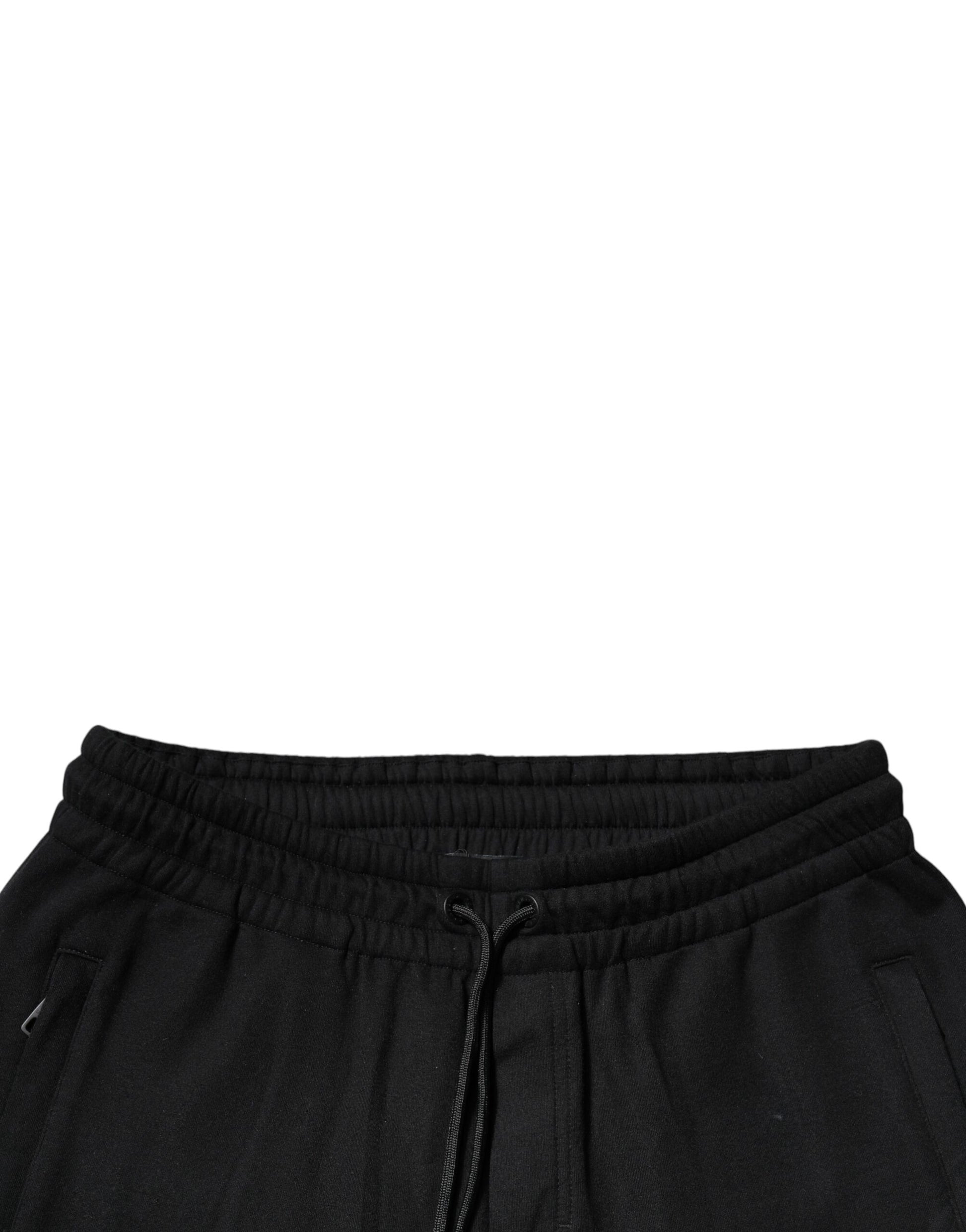 Dolce &amp; Gabbana – Schwarze Jogginghose aus Baumwolle