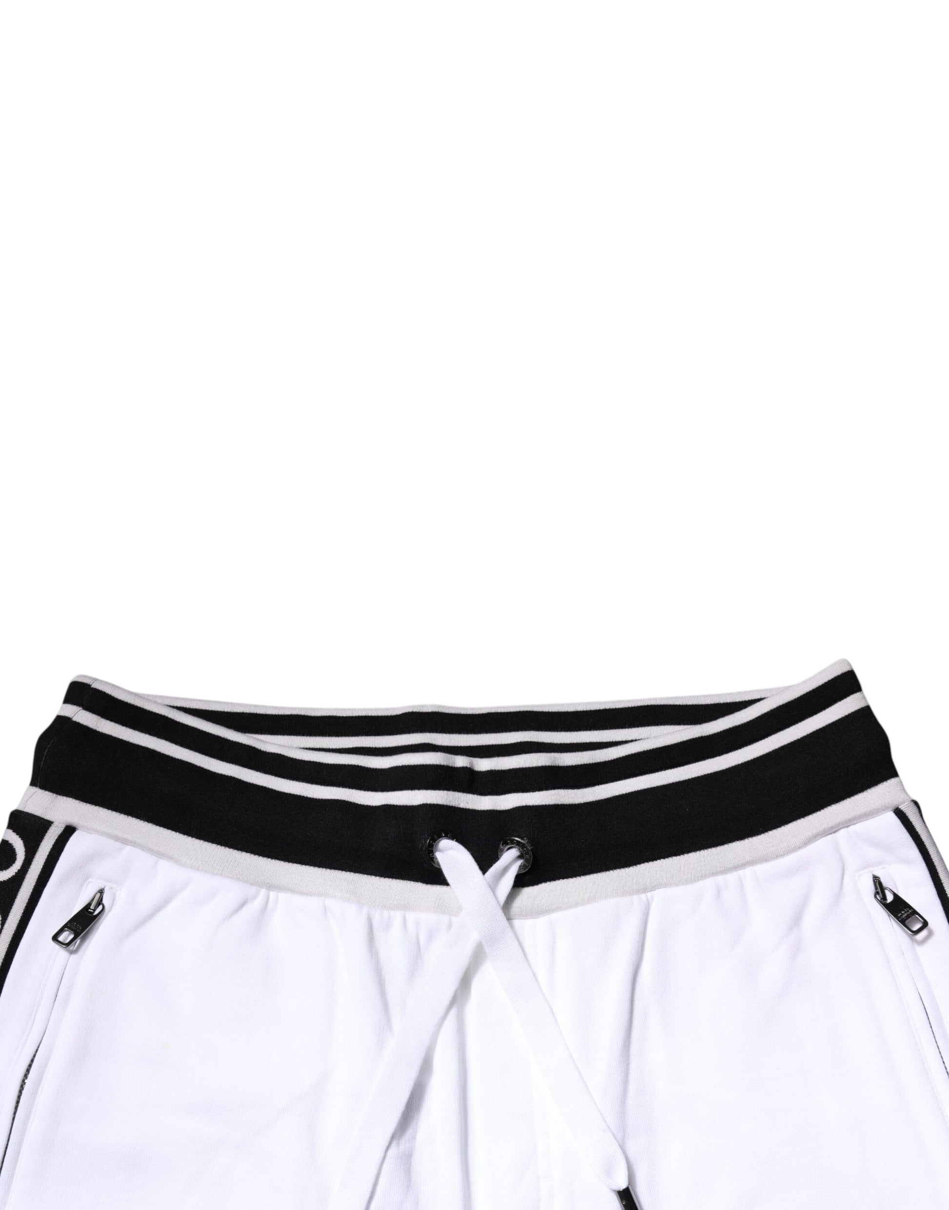 Dolce &amp; Gabbana – DG King – Bermudashorts aus Baumwolle mit weißen Streifen