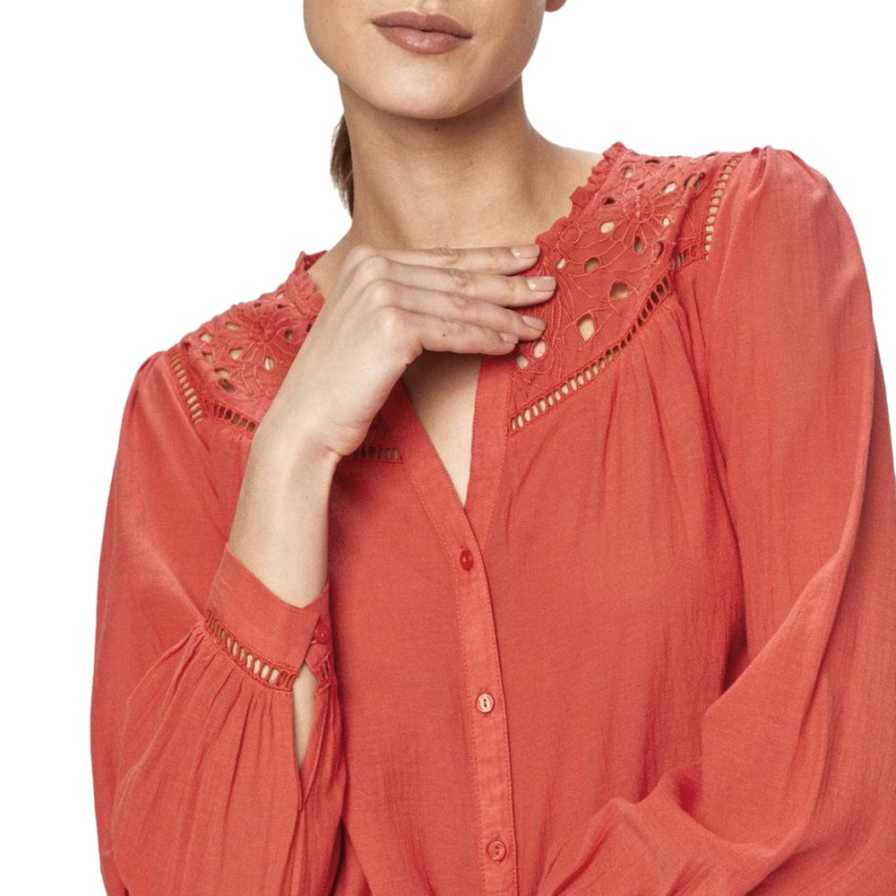 Pepe Jeans – Rotes Viskosehemd