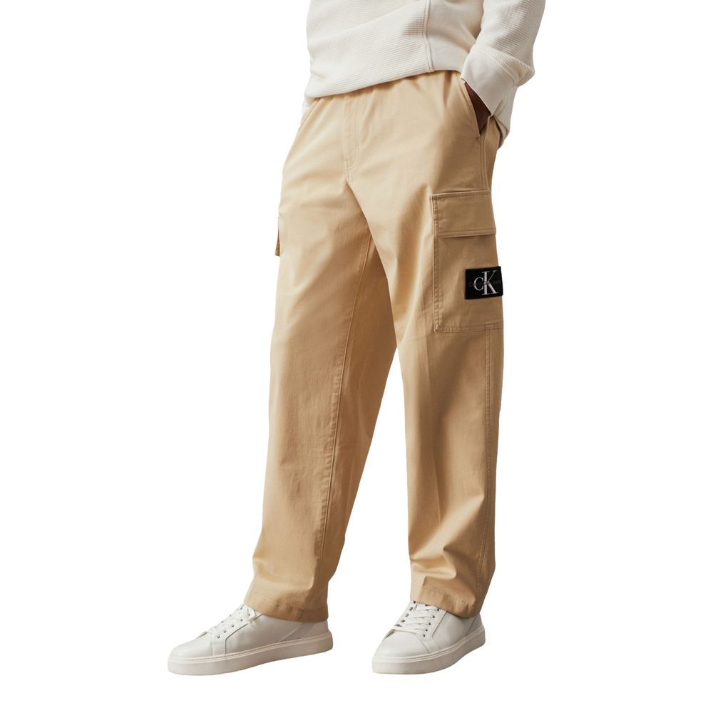 Calvin Klein Jeans &amp; Hose aus Baumwolle in Beige