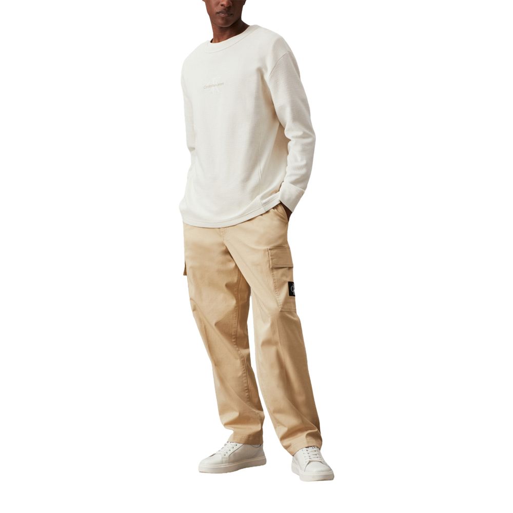 Calvin Klein Jeans &amp; Hose aus Baumwolle in Beige