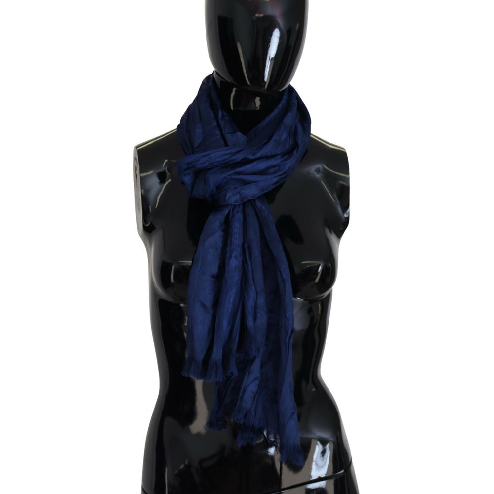 Blauer Seidenschal von Costume National