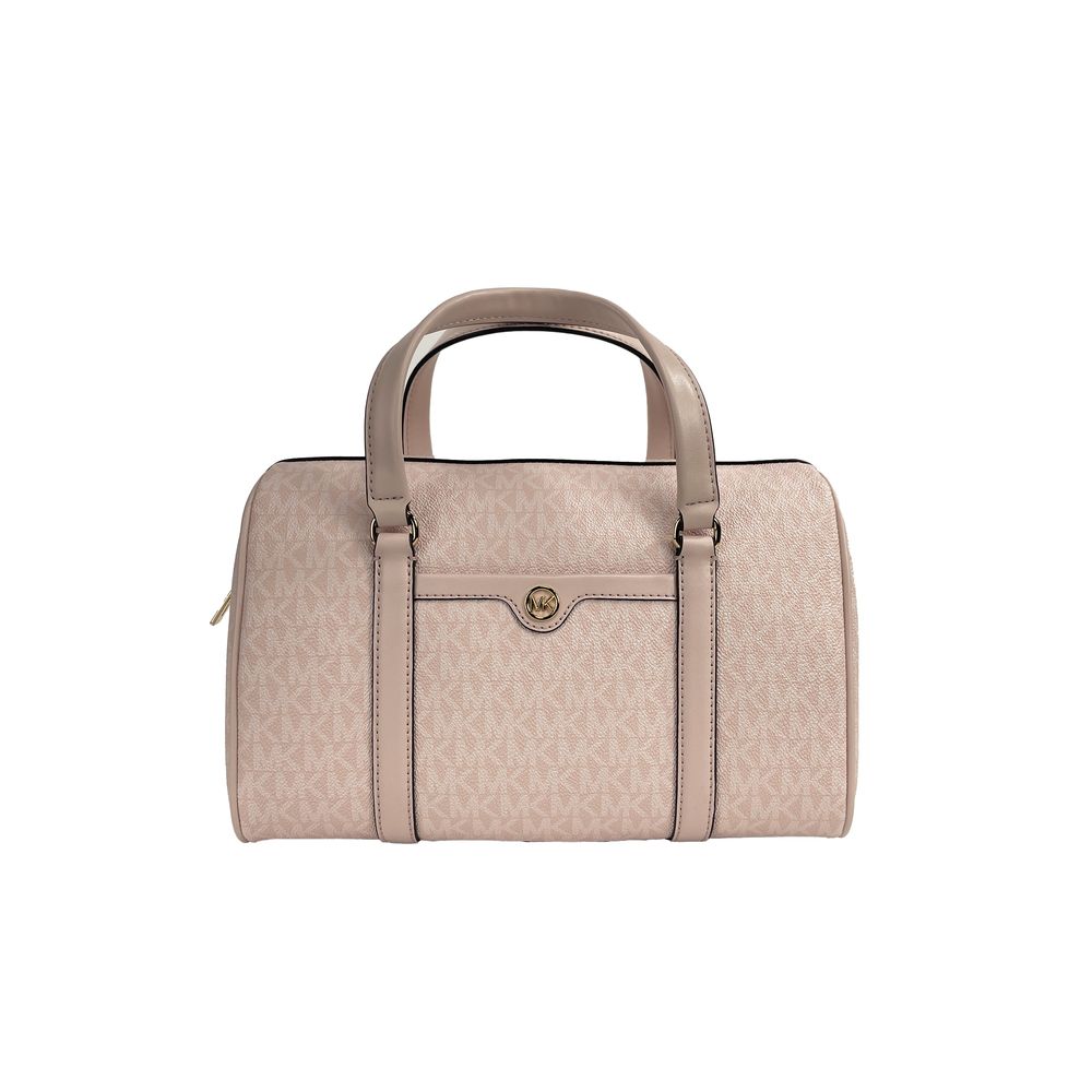 Michael Kors – Schultertasche aus rosa PVC und glattem Leder