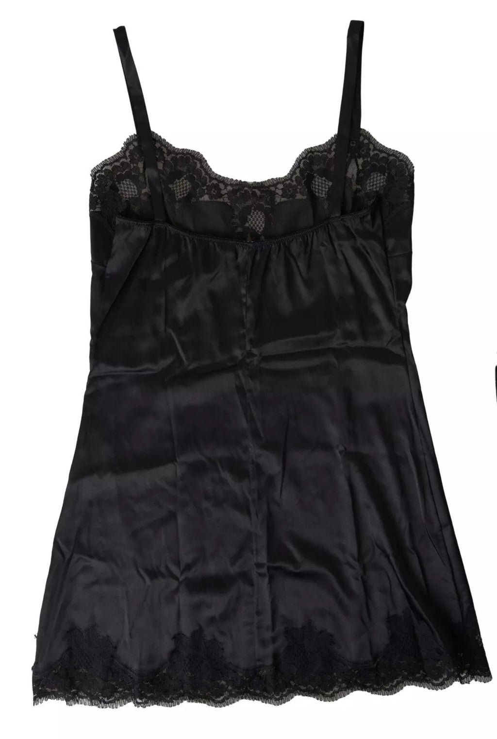Dolce &amp; Gabbana – Sinnliches Camisole-Top aus schwarzer Seide