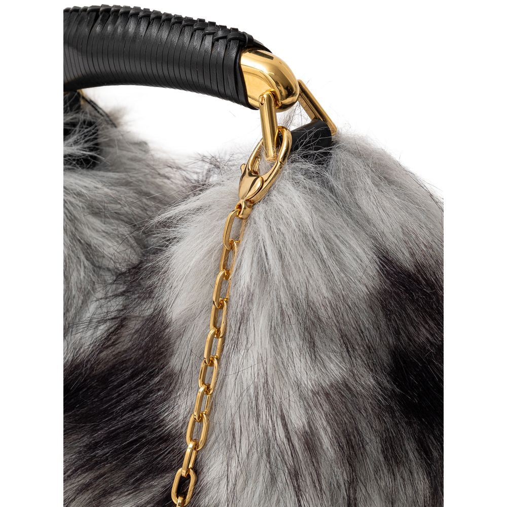 Tom Ford Graue Lederhandtasche