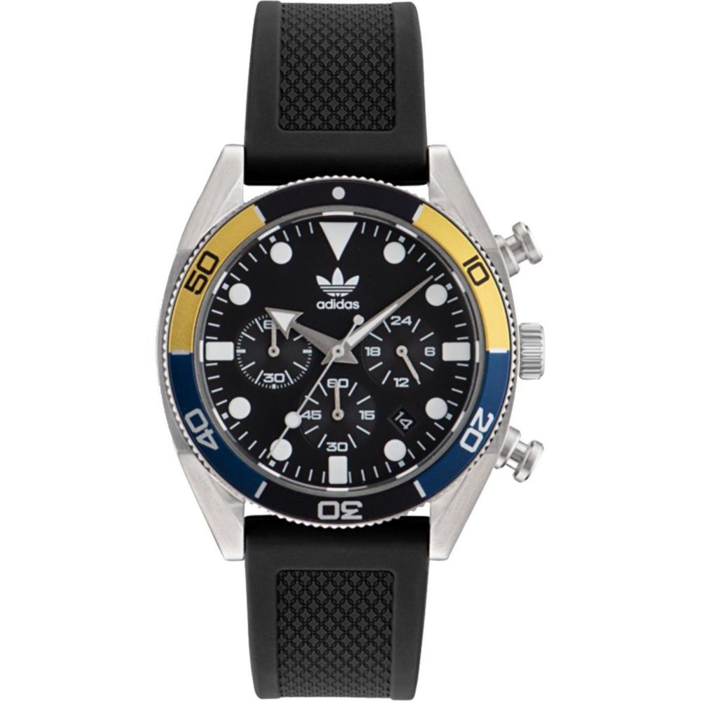 Adidas Schwarze Silikonuhr