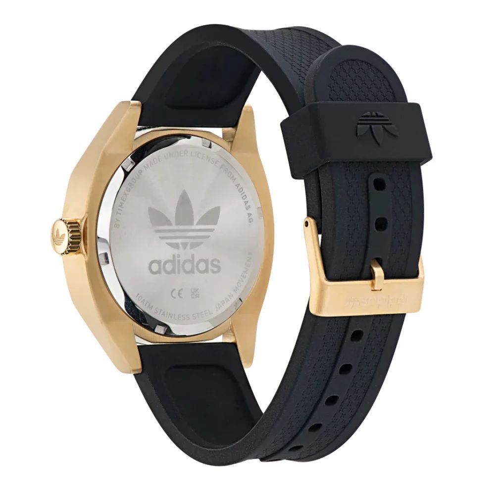Adidas Schwarze Silikonuhr