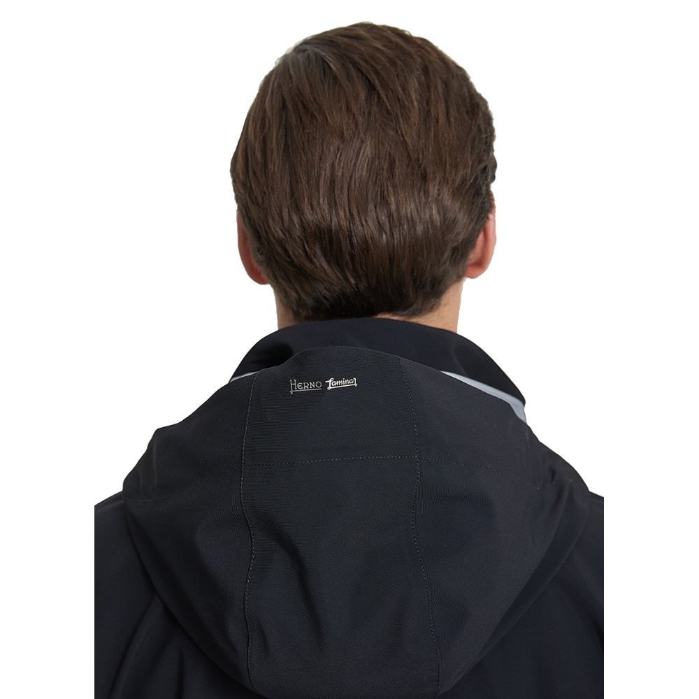 Schwarze Nylonjacke von Herno