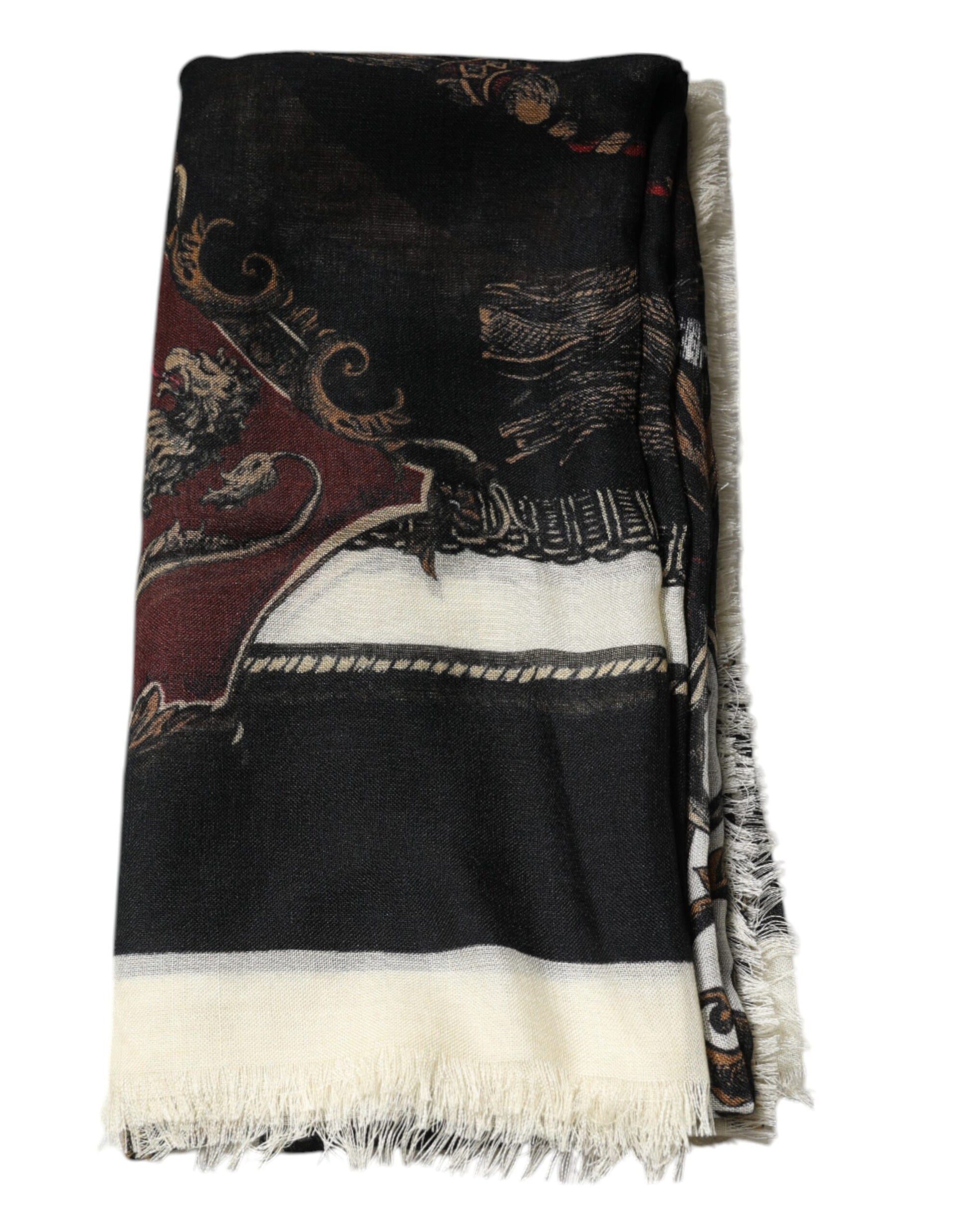 Dolce &amp; Gabbana Mehrfarbig bedruckter Foulard-Schal aus Kaschmir