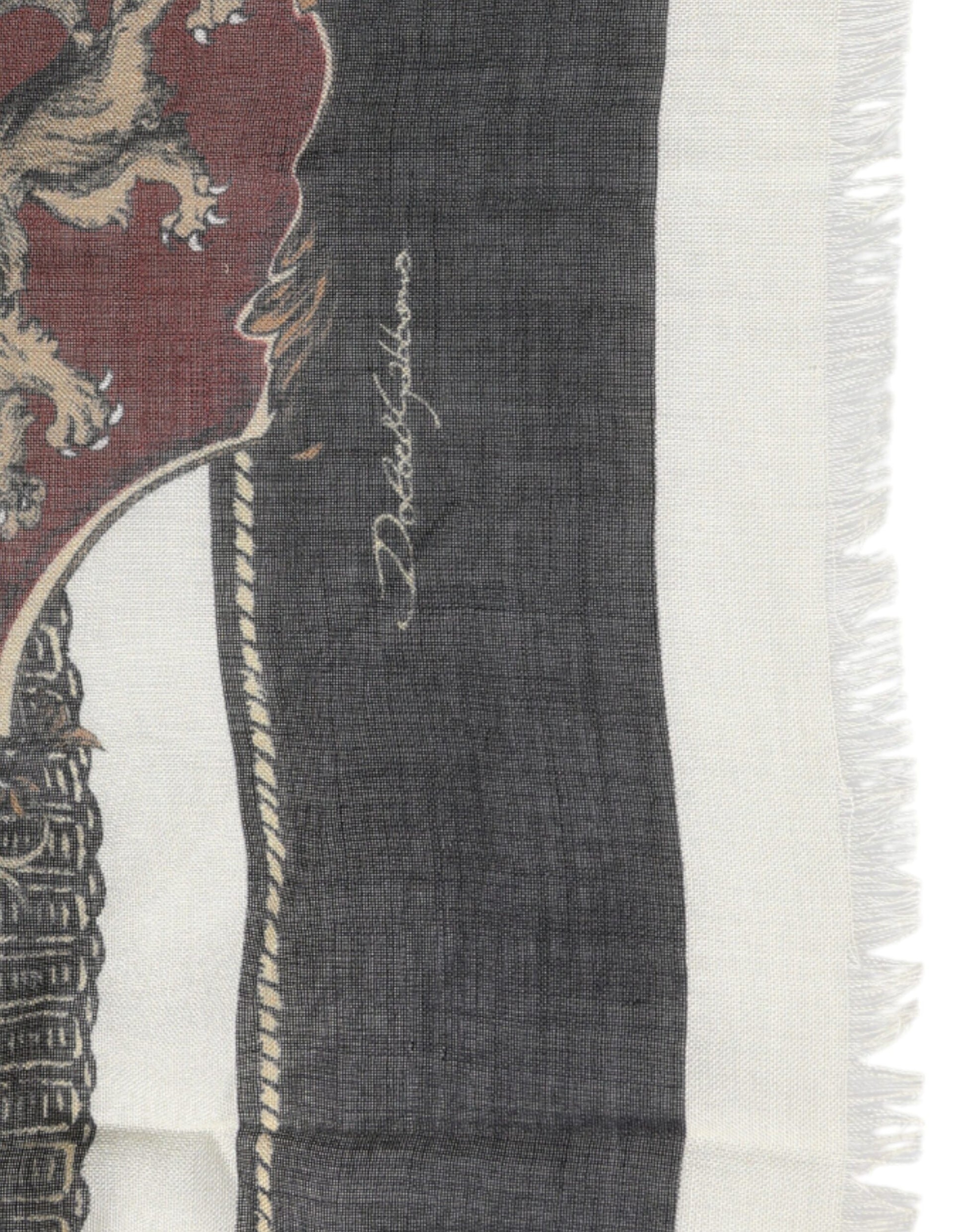 Dolce &amp; Gabbana Mehrfarbig bedruckter Foulard-Schal aus Kaschmir