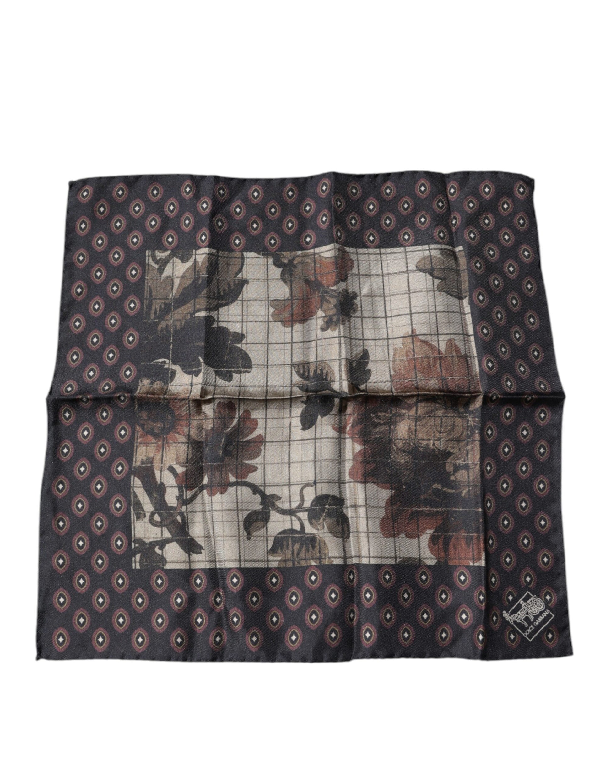 Dolce &amp; Gabbana – Mehrfarbiger Taschentuchschal mit Blumenmuster