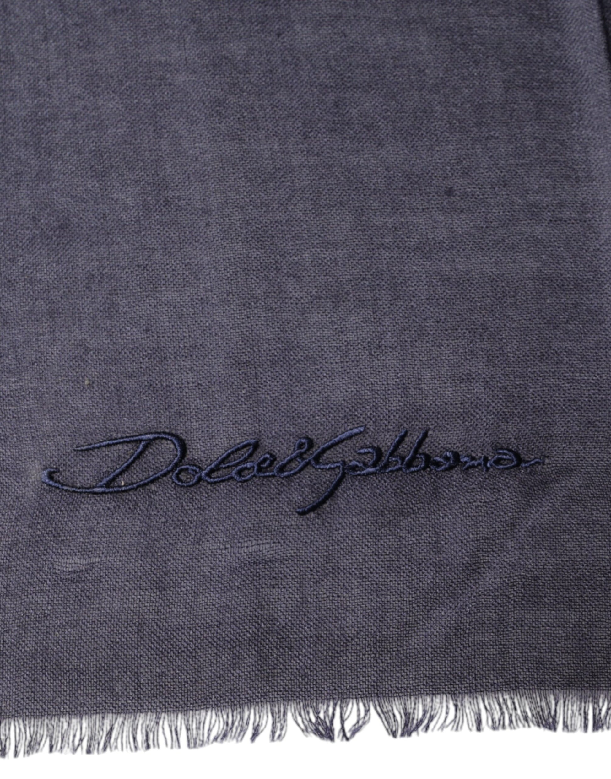 Dolce &amp; Gabbana – Schwarzer Kaschmir-Foulard-Schal mit Halstuch