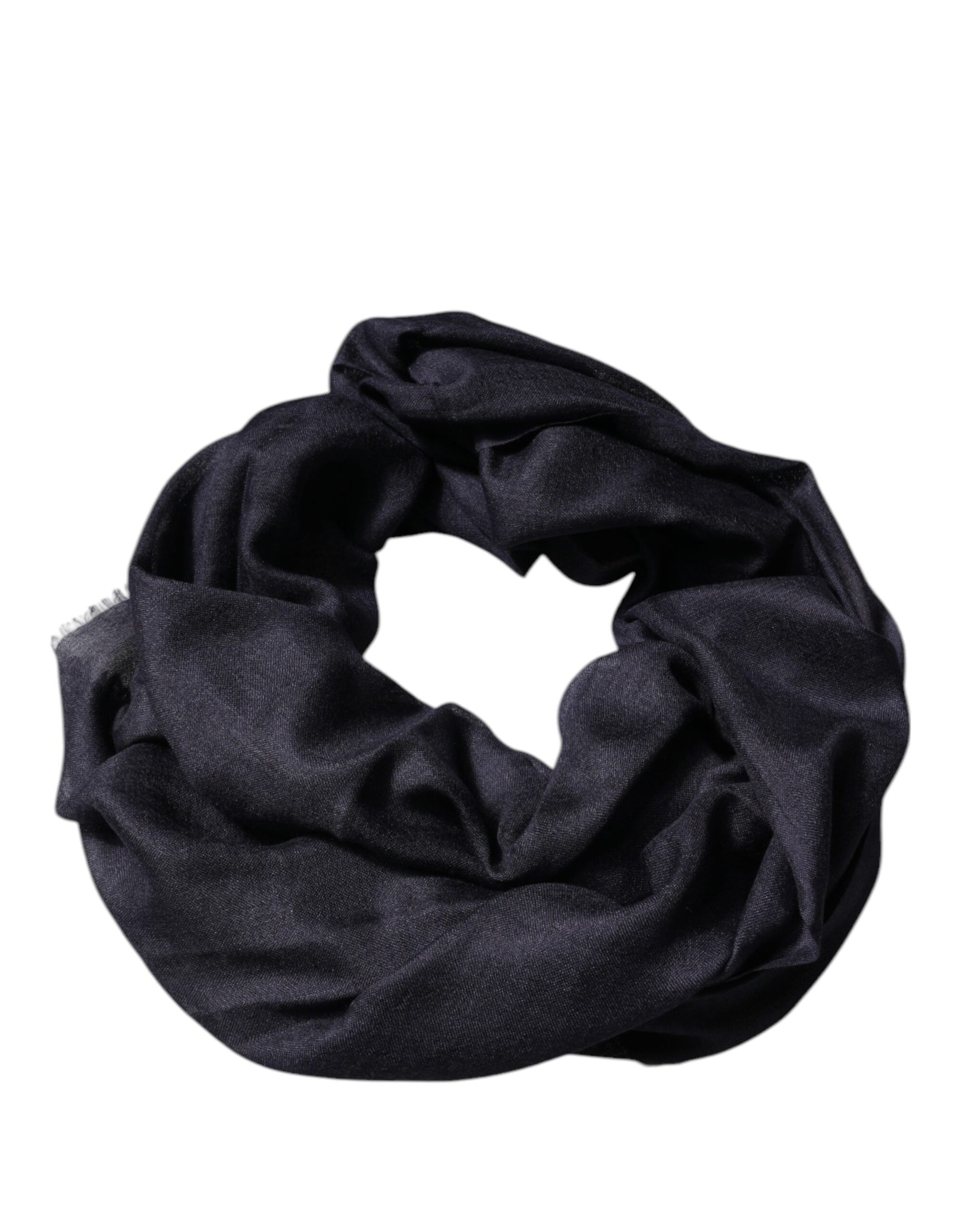 Dolce &amp; Gabbana – Schwarzer Kaschmir-Foulard-Schal mit Halstuch