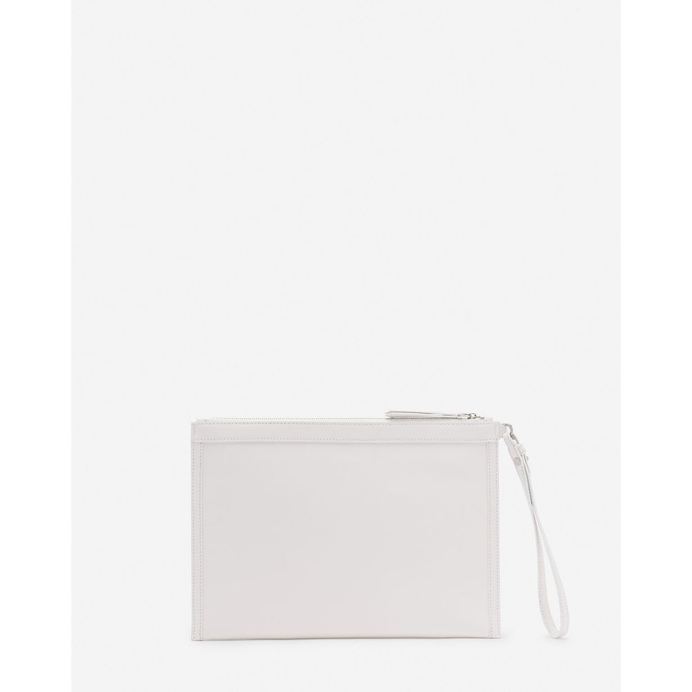 Lanvin Herren-Geldbörse aus weißem Leder