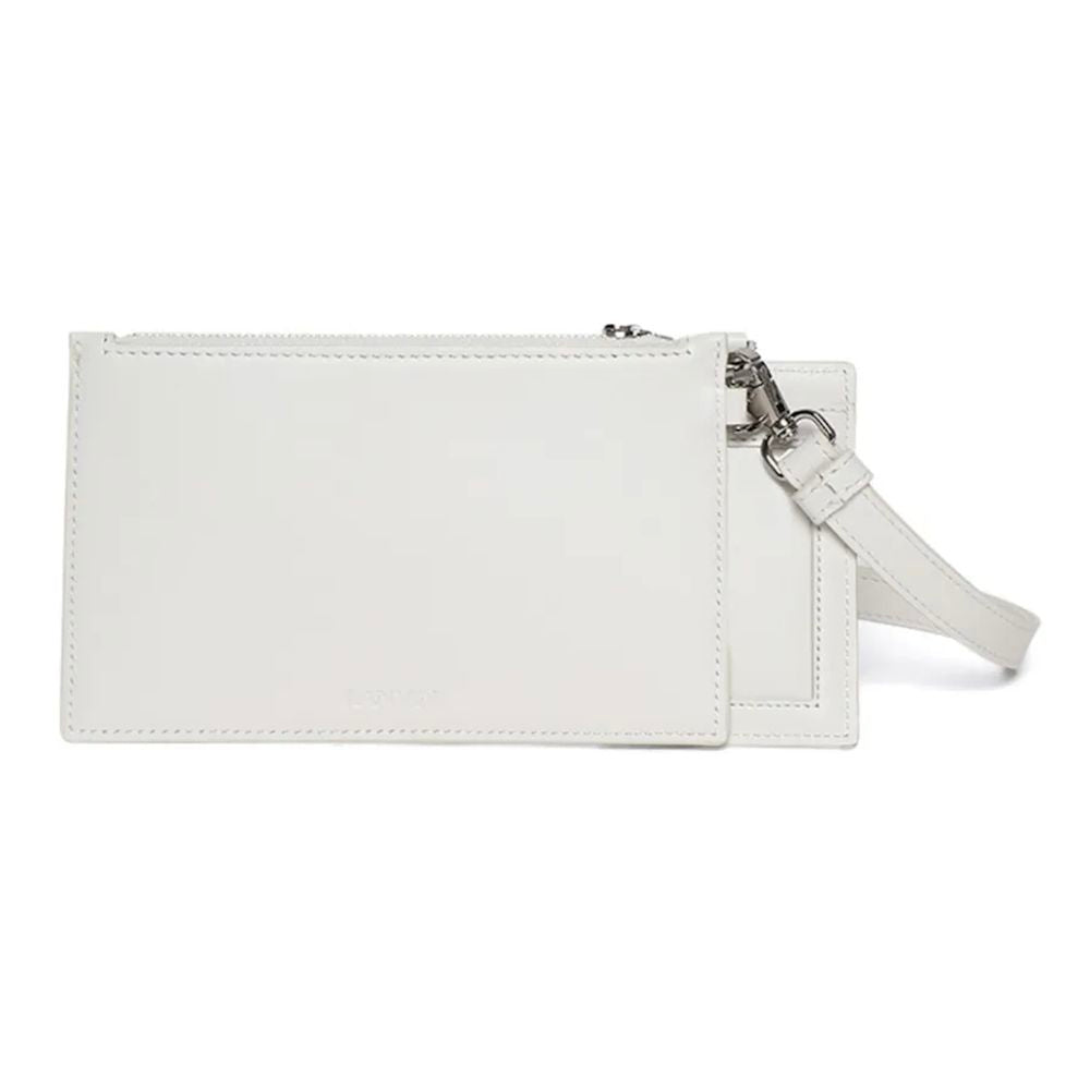 Lanvin Herren-Geldbörse aus weißem Leder