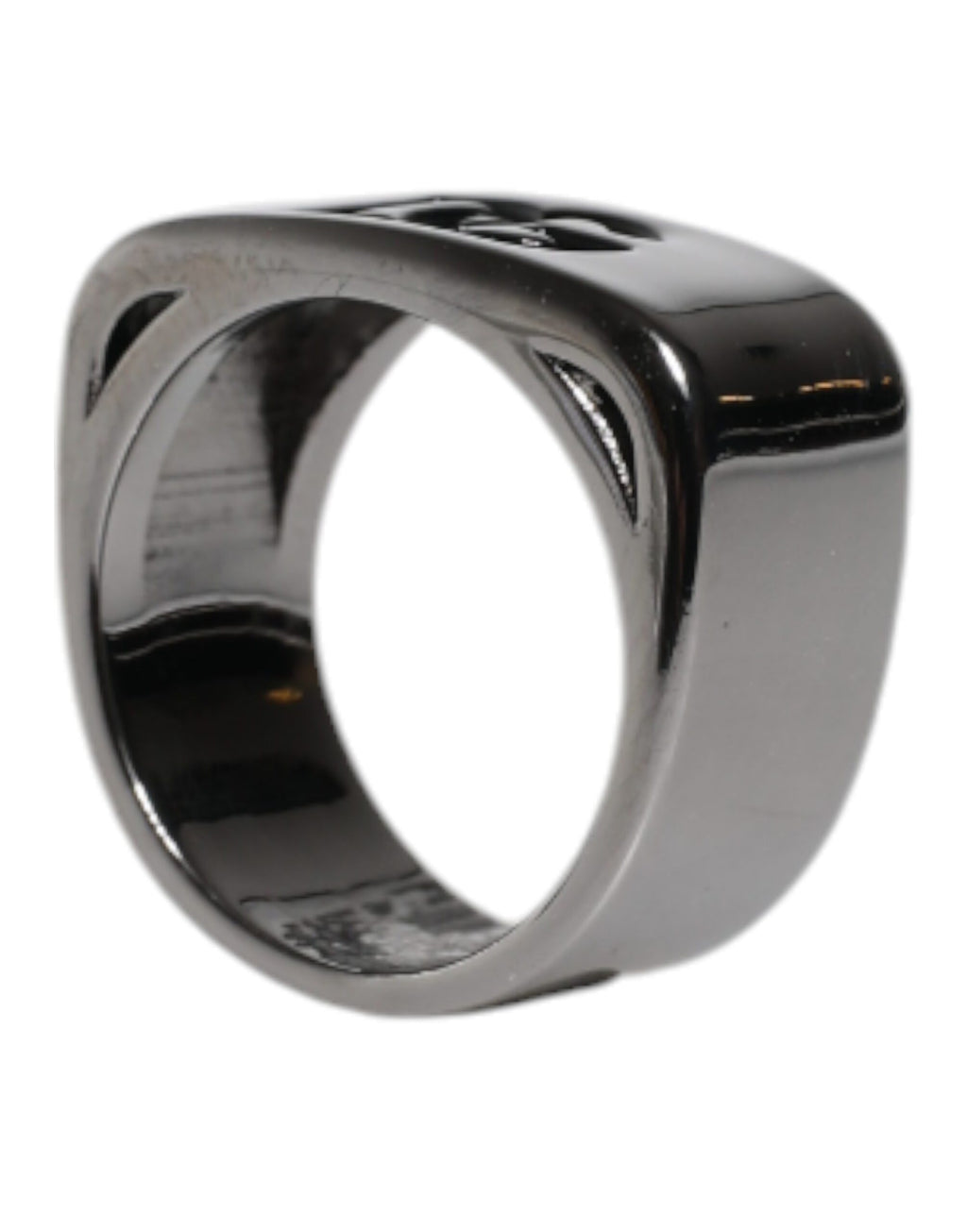 Dolce &amp; Gabbana Ring mit Anello DG-Logo aus silberfarbenem Messing