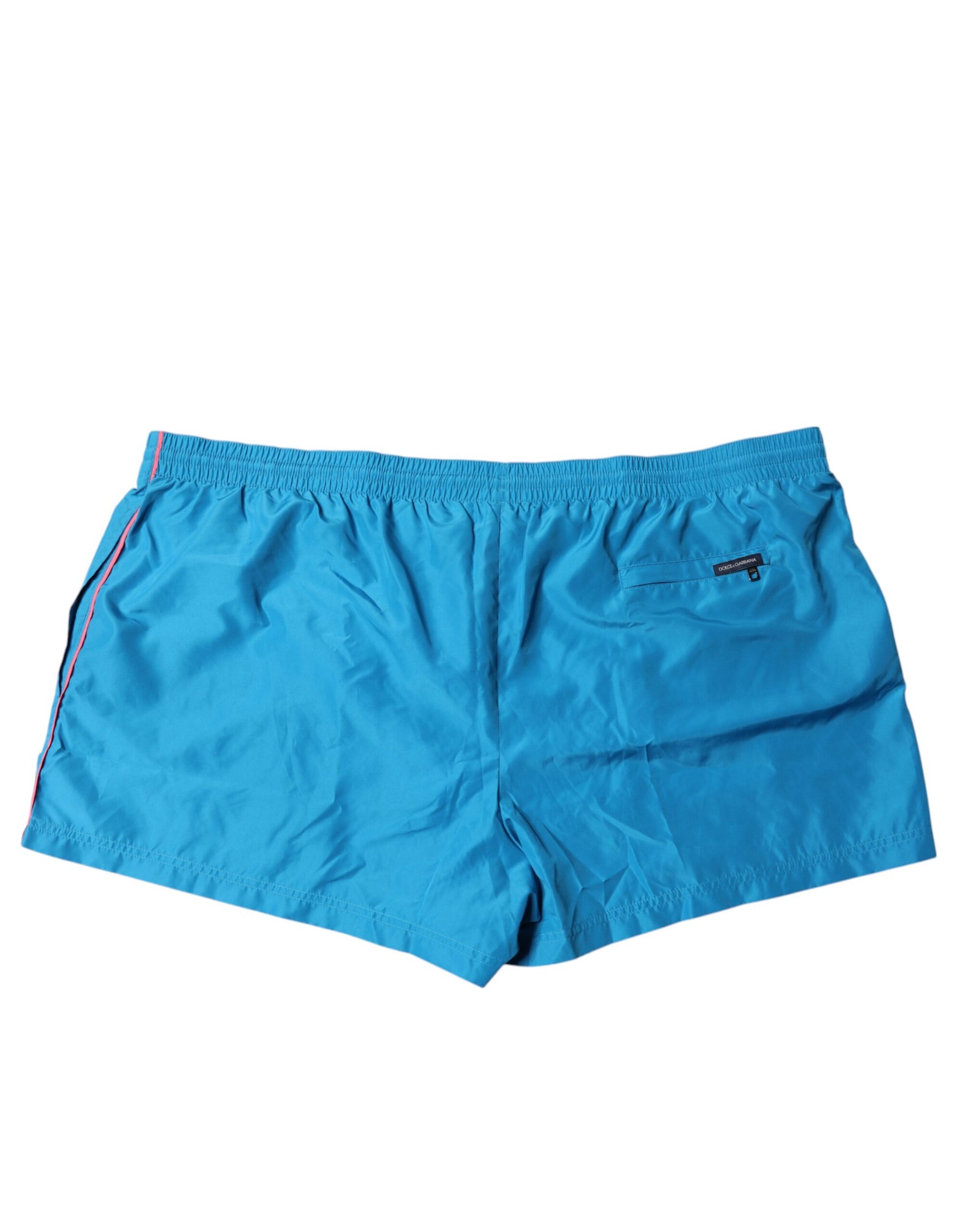 Dolce &amp; Gabbana – Türkisfarbene Strandshorts mit Logo, 2-teilige Bademode