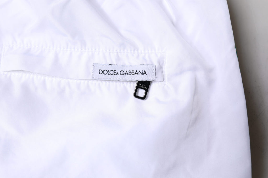 Dolce &amp; Gabbana – Strandshorts mit weißen Streifen, 2-teilige Bademode